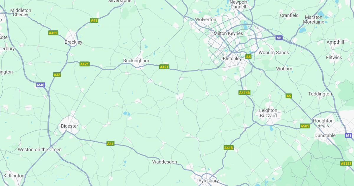 Map of Buckinghamshire