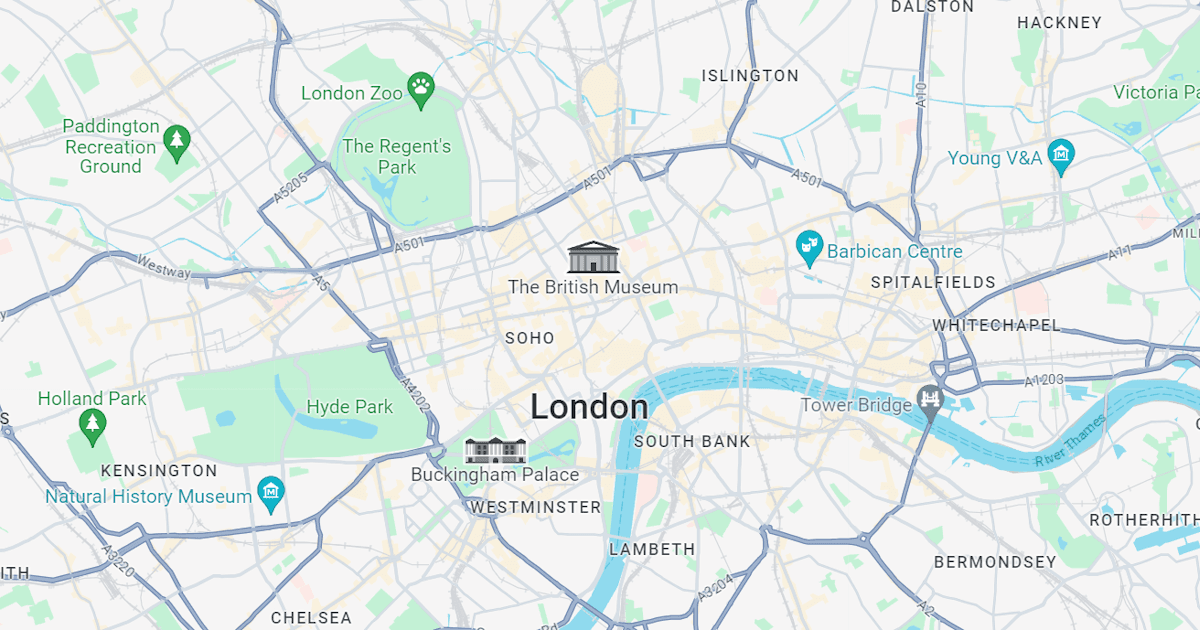 Map of Central London