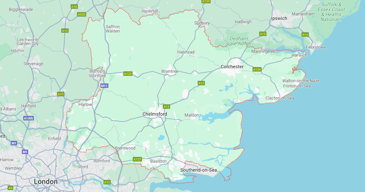 Map of Essex