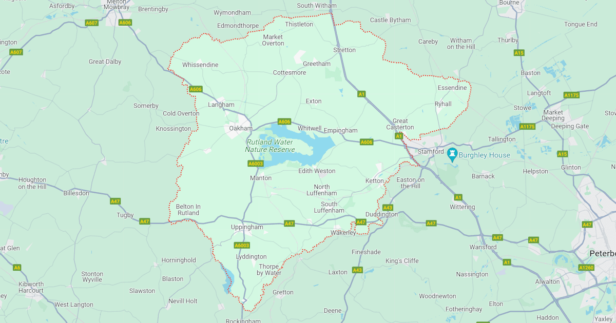 Map of Rutland